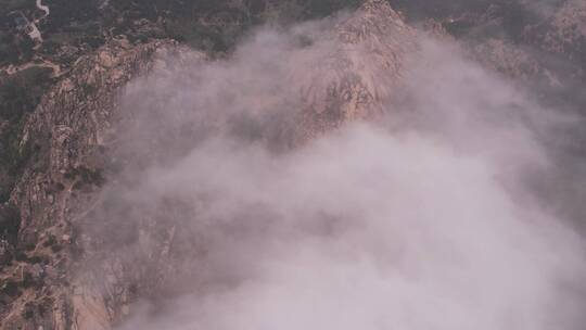 青岛浮山平流雾视频素材模板下载