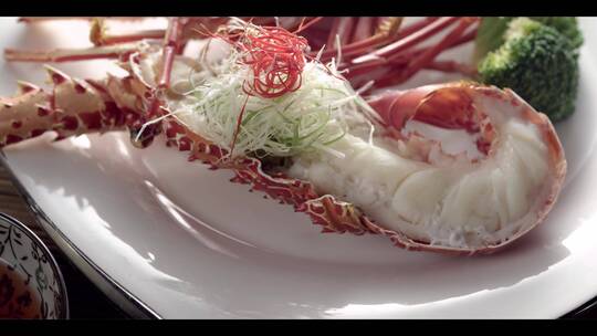 高端美食龙虾简餐法餐轻餐酒店饭店餐厅视频素材模板下载