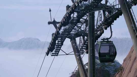 安徽黄山旅游景区游客人流视频素材