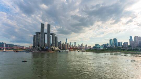 重庆延时  朝天门 日落晚霞