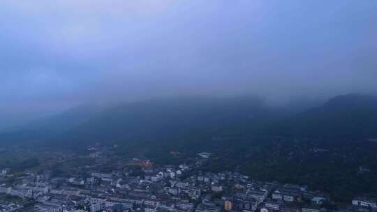 航拍美丽乡村田园风光