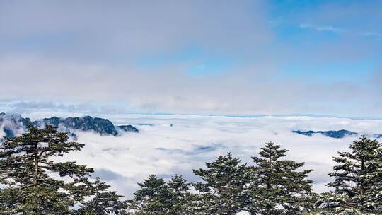 山峰云海壮丽河山祖国风光延时