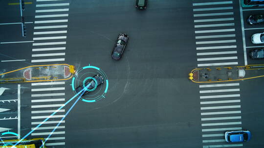 科技智慧城市交通视频素材模板下载