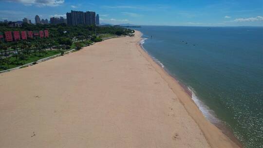 厦门航拍环岛路海边风景