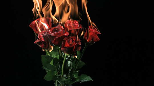 燃烧的玫瑰花