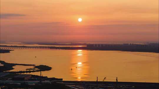 阳澄湖日出