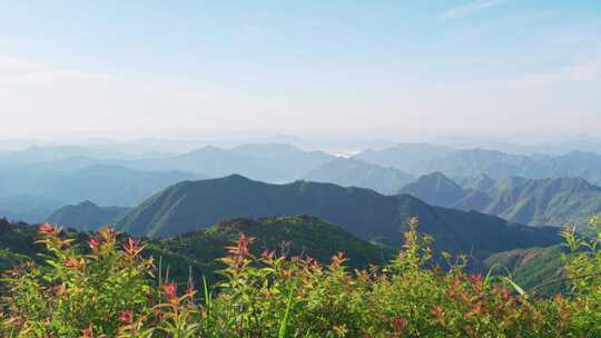 杭州临安大明山牵牛岗群山风景