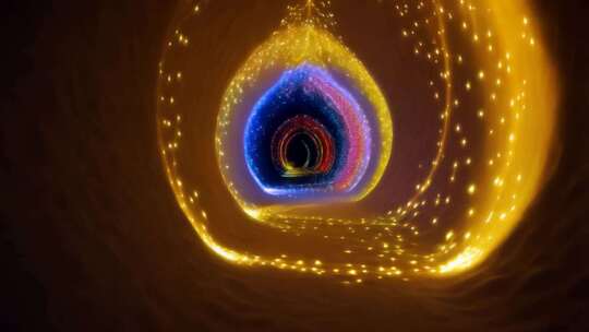 炫彩粒子光效隧道背景