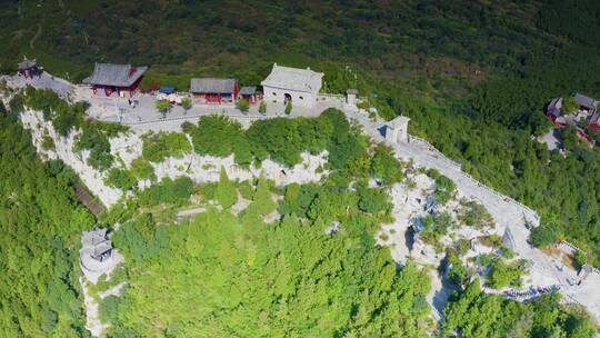 山东省潍坊青州云门山景区航拍