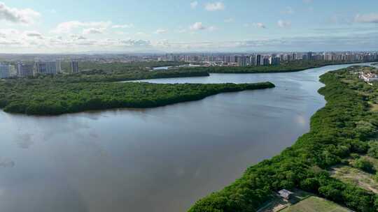 巴西Aracaju Sergipe的城市景观。巴西东北部的旅游业。