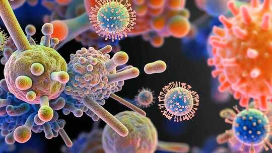 微观世界细胞结构病毒微生物学细胞花粉虫卵