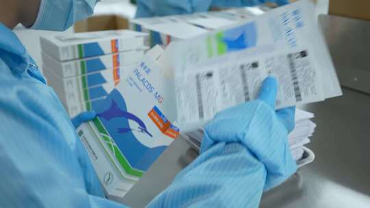 实验室生物无尘车间医疗科技医药4k素材