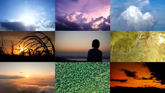 风景风光自然光影快节奏快切转场意境空镜头高清在线视频素材下载