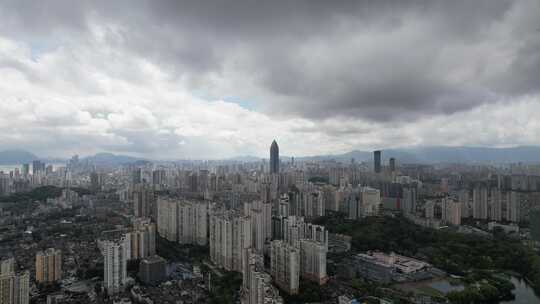 浙江温州城市风光航拍