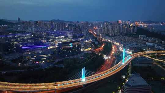 繁华夜景 城市夜景 城市夜景航拍