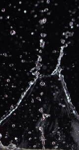 2K竖屏高速摄影溅起的水花水滴