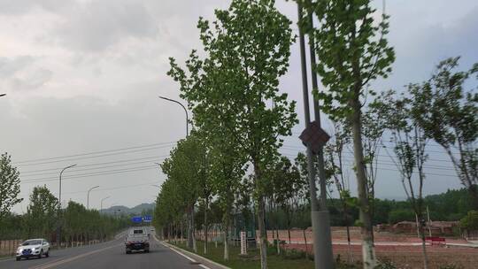 城市道路马路街头景象实拍