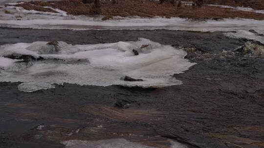 根河湿地冰雪融化