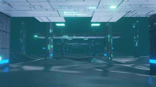 科技感未来风虚拟空间场景