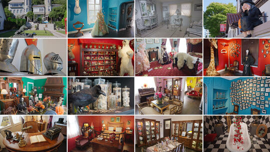 神户北野异人馆 欧式盔甲装饰 中世纪家具