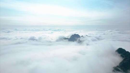 黄山壮观云海航拍延时风景视频素材唯美自然
