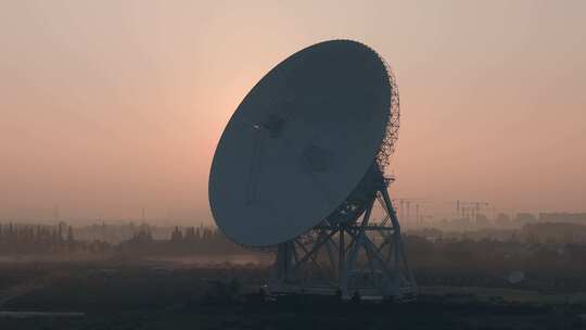 航拍天马射电望远镜国家科技发展视频素材模板下载