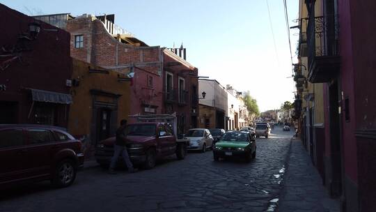 墨西哥墨西哥城道路车辆地拍