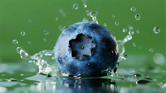 蓝莓浆果广告片