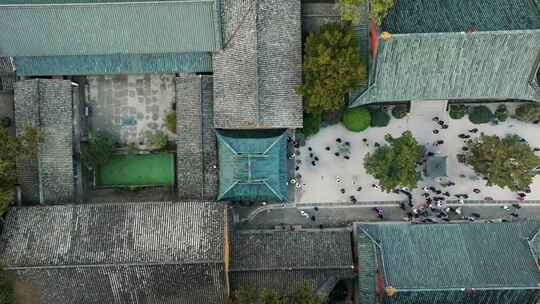 浙江台州国清寺天台山寺庙航拍