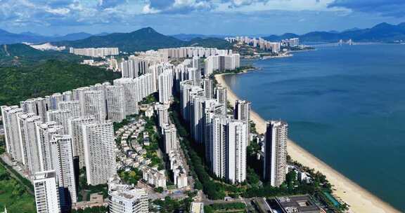 惠州小径湾海滨沙滩航拍0216_D