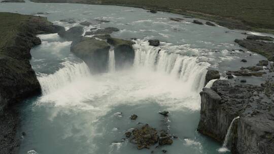 壮观的冰岛瀑布视频素材模板下载