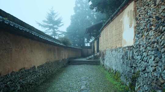 丽水景宁云中大漈时思寺航拍