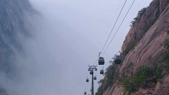 安徽黄山旅游景区游客人流视频素材