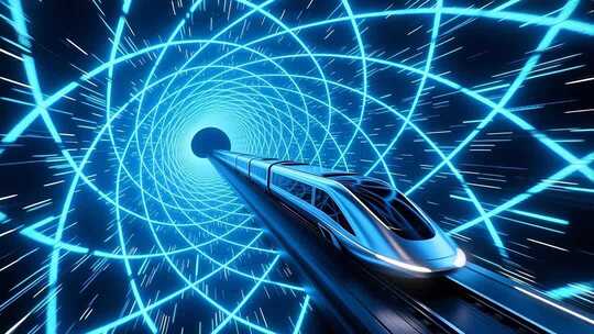 超级高铁隧道穿梭4K