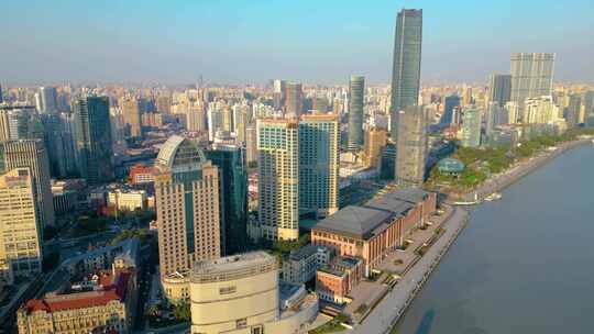 上海外滩黄浦区虹口区城市风景视频素材