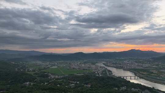 干净空镜广告唯美航拍大景城市山川