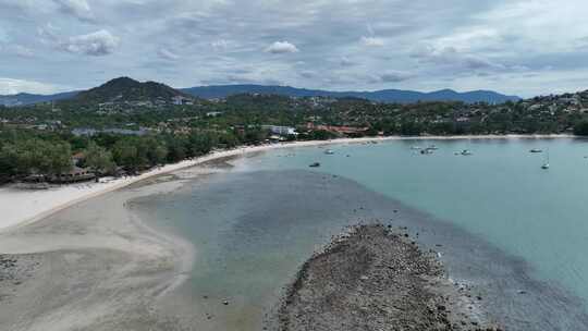 泰国苏梅岛拉迈海滩海湾热带岛屿自然风光