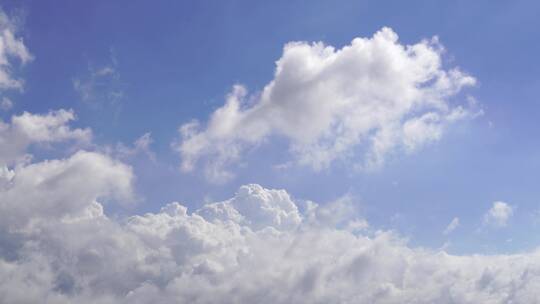雨后天空云朵天气变化蓝天白云烈日阳光白云视频素材模板下载