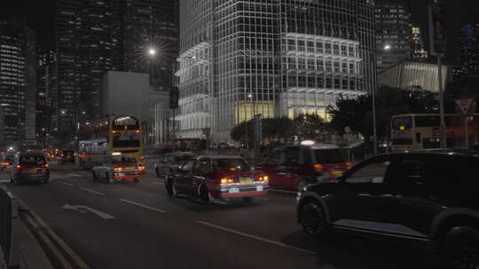 香港中环建筑夜景