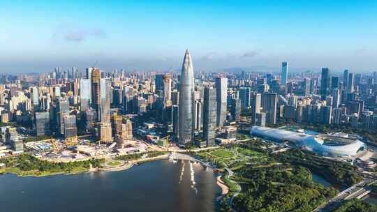 深圳延时城市航拍福田南山宣传片合集