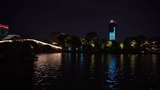 杭州桥西历史文化街区夜景