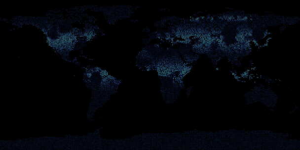 科技感数字世界地图素材