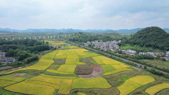 美丽乡村农村风光航拍