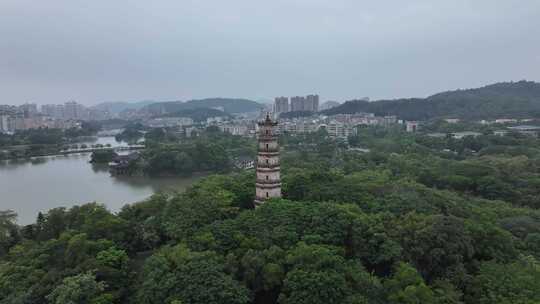 惠州西湖风景名胜风景区航拍