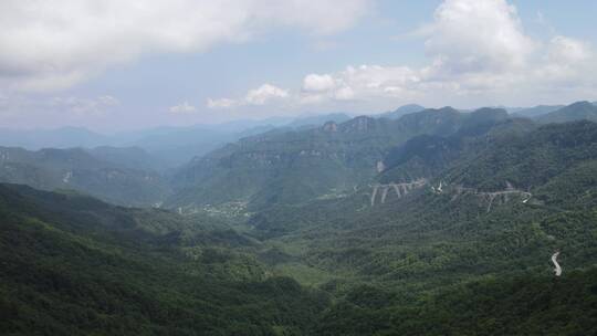 航拍湖北神农架天燕景区4A景区