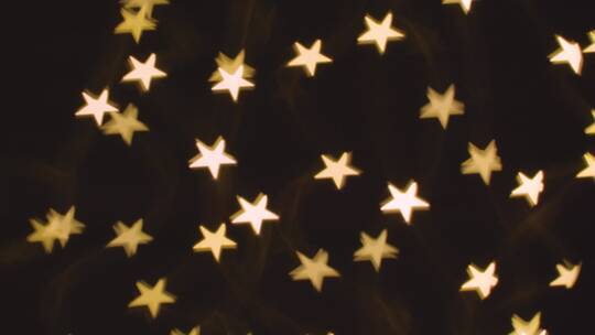 星星形状的圣诞灯背景视频素材模板下载