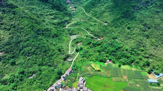 4K航拍广西河池马山县无限自然美景