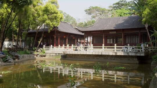 古代建筑风格古建筑造型深圳园博园景观