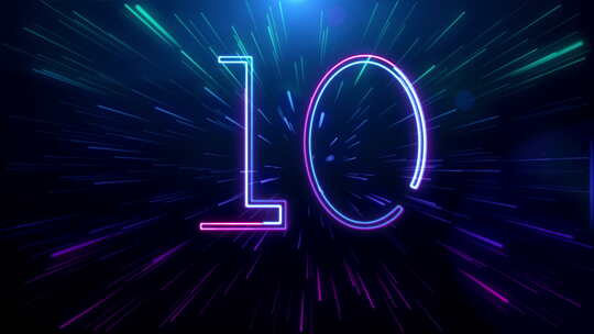 空间穿梭科技光影时空隧道倒计时