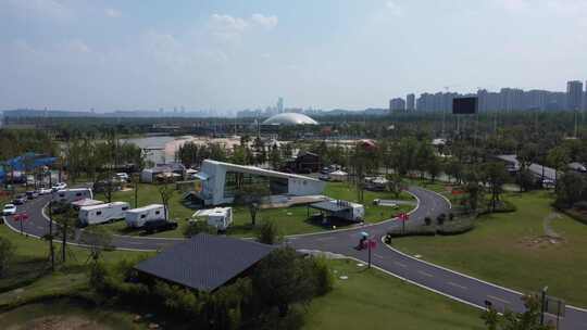 【4K30帧】湖南长沙月亮岛航拍无人机